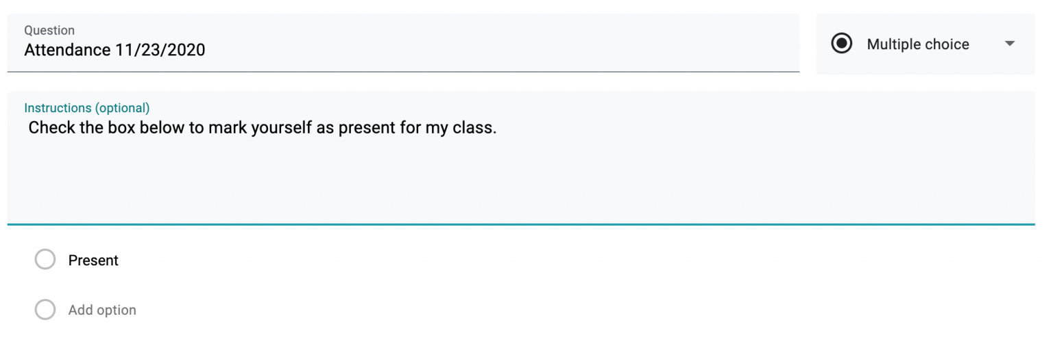 How to take attendance in google classroom attendme
